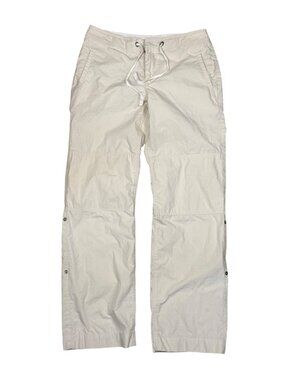 Y2K Gap Womens Beige Convertible Cargo Pants Size 4 100% Cotton Baggy 2006